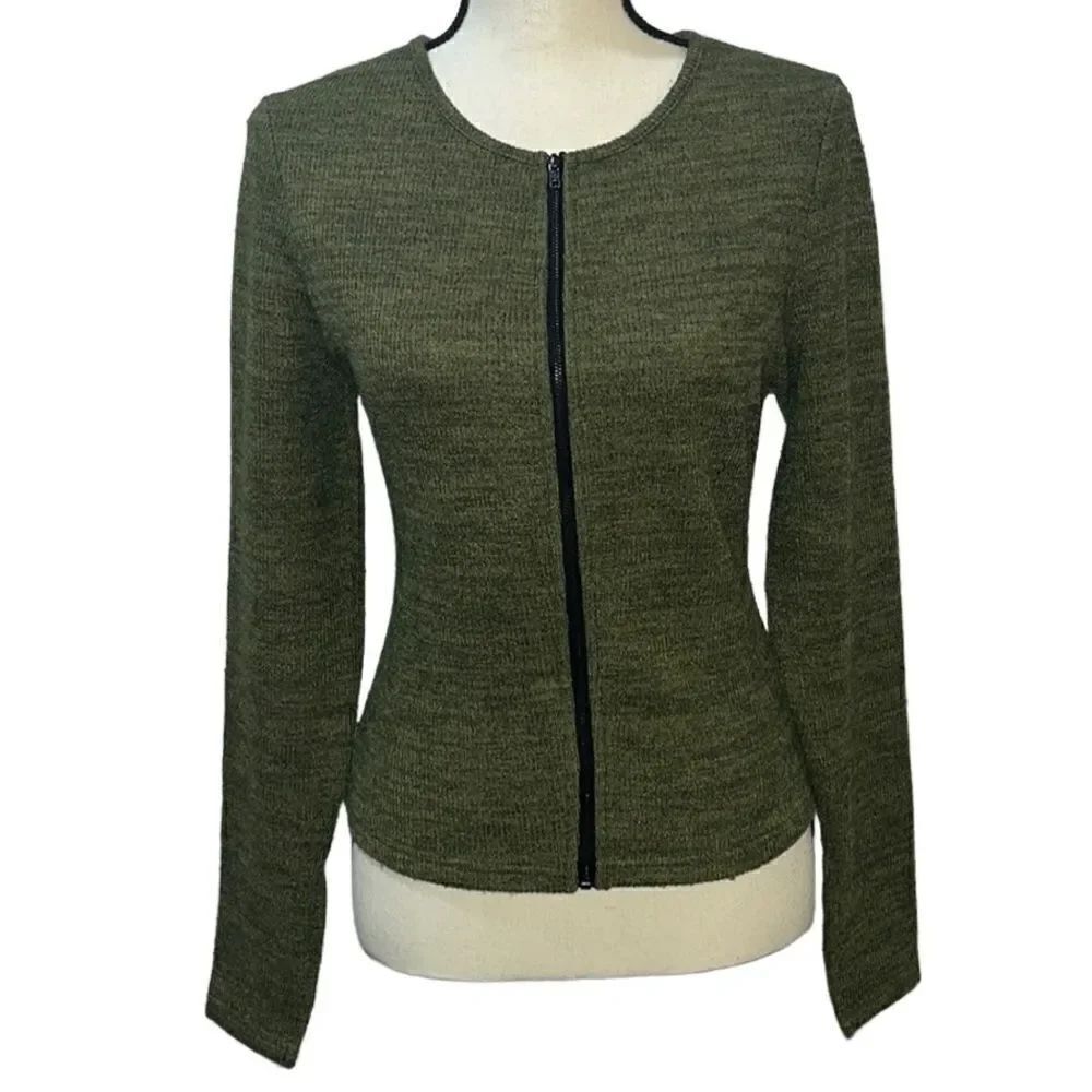 SHEIN Slayr Plus Zip Up Split Cuff Top